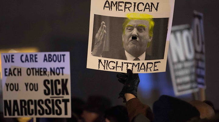 Mass protest marks Trump’s inauguration ceremony