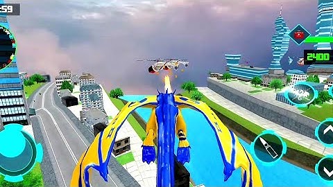 Dragon Vs Helicopter Gun Wild Cobra Robot Transform Car - Android Gameplay