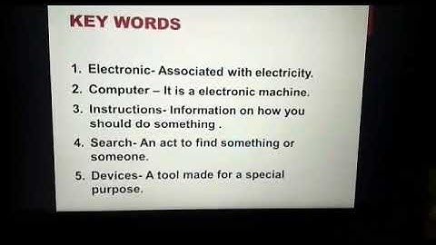 Class= 2 ,ICSE ,CHAPTER 1 ,COMPUTER , computer, an electronic device