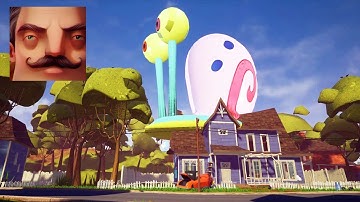 Hello Neighbor - My New Neighbor Gary Snail (SpongeBob) Act 2 Gameplay Walkthrough Part 602