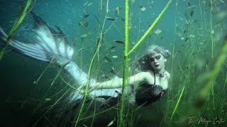 MERMAID SWIMMING WITH FISH THROUGH SEAWEED (a freshwater underwater mermaid video) - Mermaid Phantom