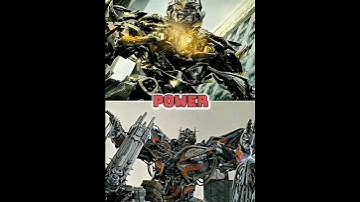 megatron 2007 vs sentinal prime #transformers#vs#shorts#edit