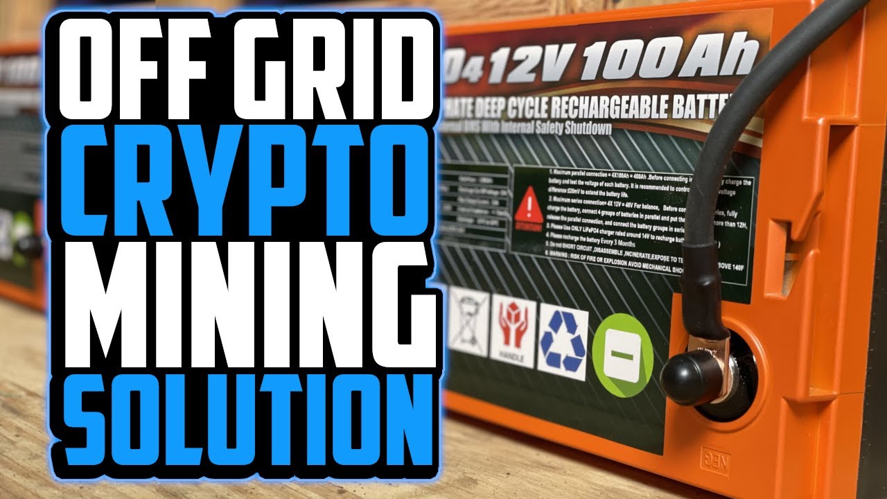 EnjoyBot 12v 100Ah Lithium iron Batteries for the Crypto Mining Solar  Trailer