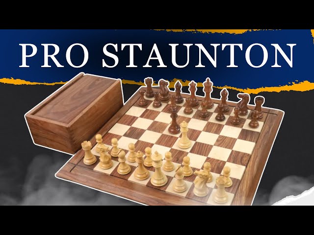 3.6 Professional Staunton Chess Combo Set With Board & Storage Box –  royalchessmall