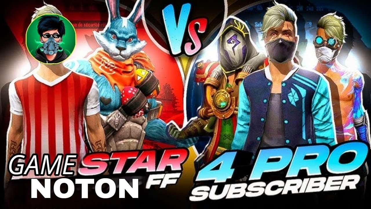 GAMESTAR VS 4 PRO SUBSCRIBERS 😎