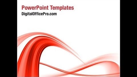 Abstract Red Wave PowerPoint Template Backgrounds - DigitalOfficePro #06158