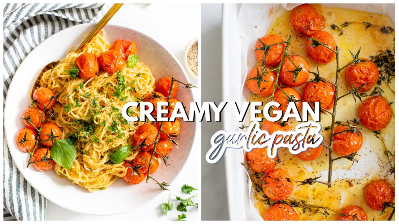 Creamy Vegan Garlic Pasta | This Savory Vegan