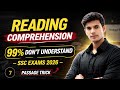 Reading comprehension for SSC MTS, CHSL, CGL, CPO, STENO ( part 7 ) _ reading comprehension