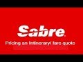 Sabre Training- How to price an itinerary in Sabre (Fare quote) #TravelAgentTraining #SabreGDS