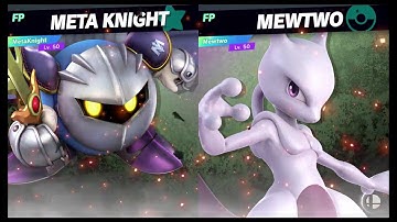 Super Smash Bros Ultimate Amiibo Fights   Request #3395 Meta Knight vs Mewtwo