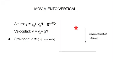 ¿Cuál es el signo de la aceleración de la gravedad?