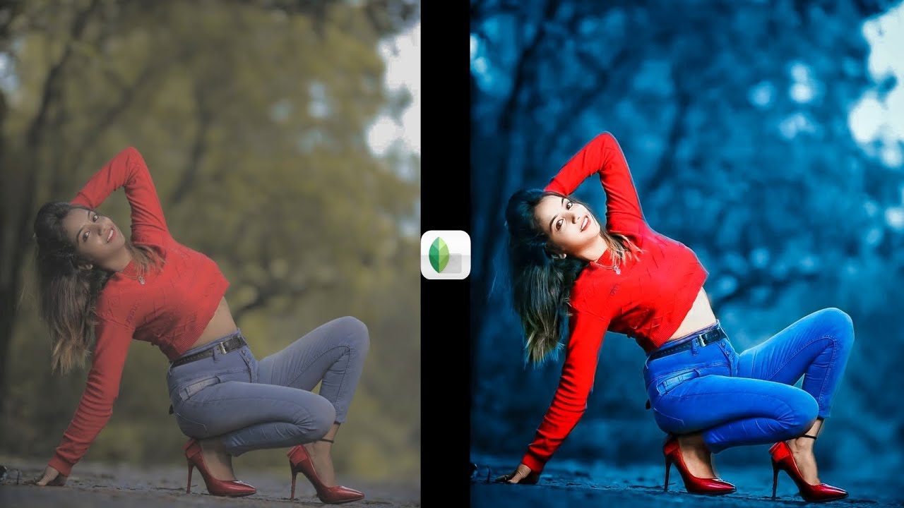 New Snapseed Light Blue Effect Photo Editing Tricks| Snapseed Background Color Change Tricks