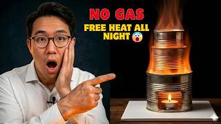 No Electricity, No Gas 😱!! This DIY Tin Can Heater Gives You FREE Heat All Night!