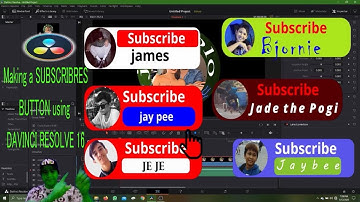 #davinci resolve 16 #making a subscriber button