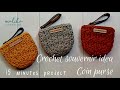 crochet souvernir | coin purse | dompet koin rajut (subtitle English)