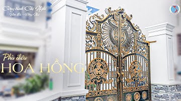 Công trình thực tế cổng nhôm đúc Phù điêu Hoa Hồng | Chị Nghi #Bienhoa #congbietthu #nhadep
