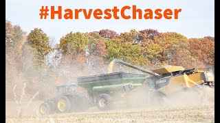 Beautiful Hill Autumn Type of Day - CLAAS Lexion 740 - John Deere 8310R - Brent 1080 #harvestchaser