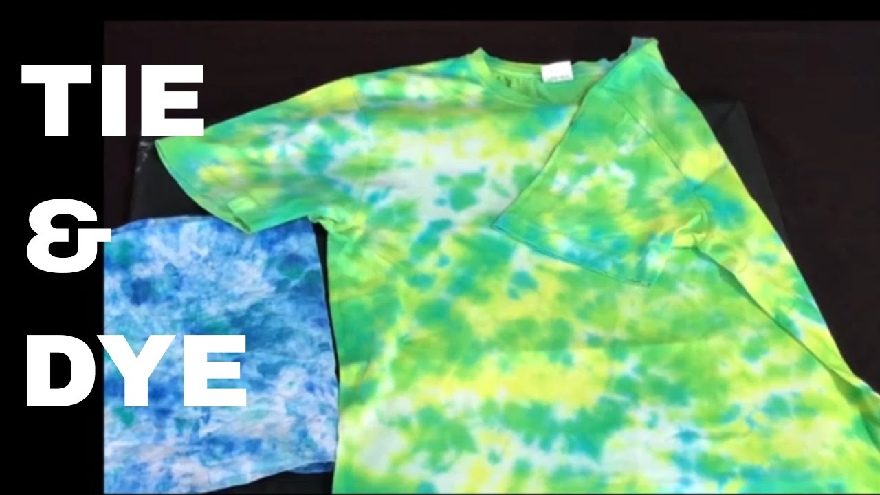 Super Easy BLACK AND WHITE CRUMPLE Tie Dye Tutorial