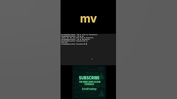 Linux mv Command Explained in 30 Seconds! 🚀 #linux #linuxforbeginners #linuxbasics