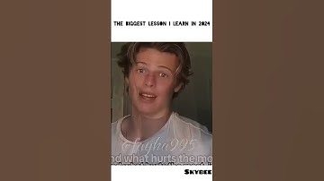 THE BIGGEST LESSON I LEARN IN 2024 FROM #people  subscribe pls guys