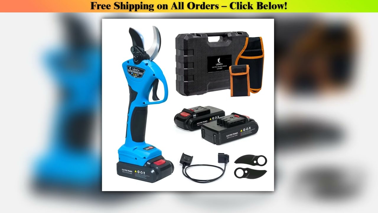 LIDACA 21V 2AH 40mm Cordless Battery Progressive Pruning Shear Efficient scissors Bonsai Electric