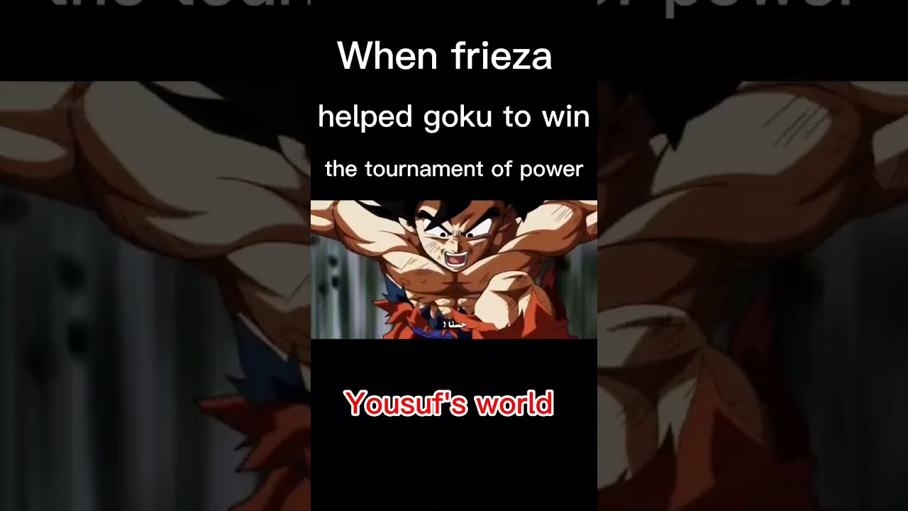 ⁣Frieza helping goku in the tournament of power