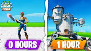 I gave 10 Fortnite players ONE HOUR to build me a CASTLE ($2000 tournament)