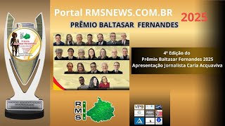 Rosangêla Perecini – Secretária da Mulher de Sorocaba recebe Prêmio Baltasar Fernandes 2025