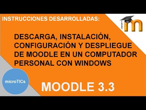 Instalación de Moodle 3.3 en un PC con Windows