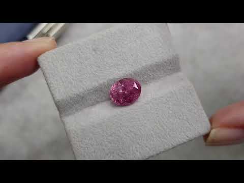 Pamir rich pink spinel oval cut 3.63 carats Video  № 2