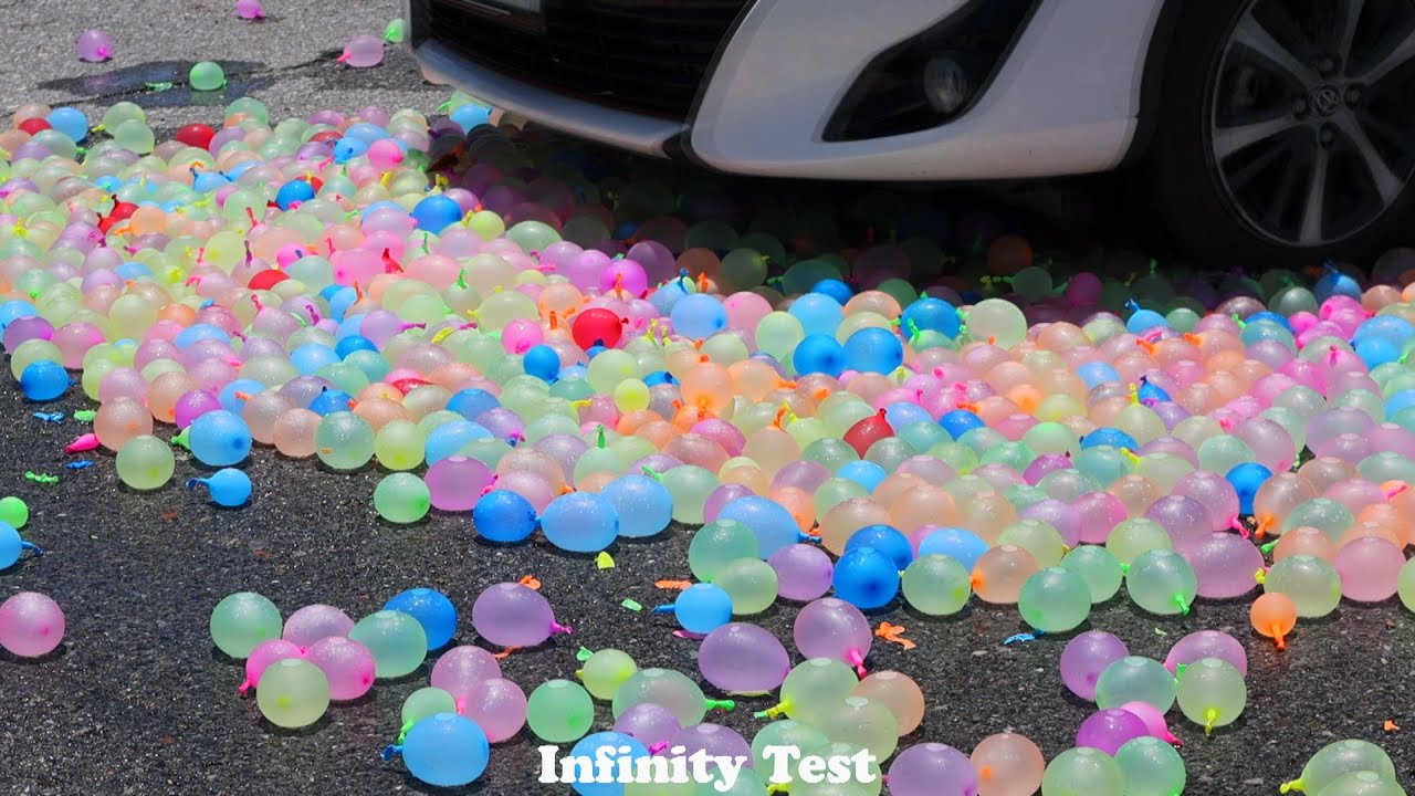 Experiment Car vs Water Balloons, enjoy  | Crushing Crunchy and Soft Things by Car | Infinity test