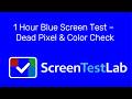 1 Hour Blue Screen Test – Dead Pixel &amp; Color Check