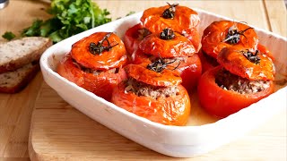 Tomates farcies à la viande hachée 🍅 de ma MAMAN