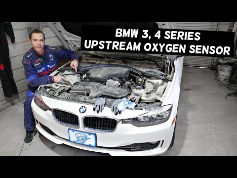 BMW UPSTREAM OXYGEN SENSOR 1 LOCATION REPLACEMENT EXPLAINED F30 F31 F32 F33 F34 320i 328i 420i 428i