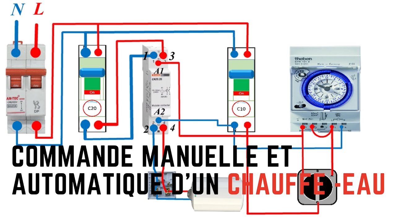 COMMANDE CHAUF EAU AUTOMATIQUE ET MANUELLE. 