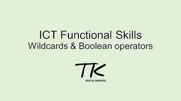 ICT FS Wildcards and boolean operators (Walk through)