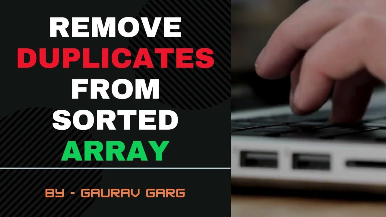 Remove duplicates from sorted Array : Leetcode Array related problem ...