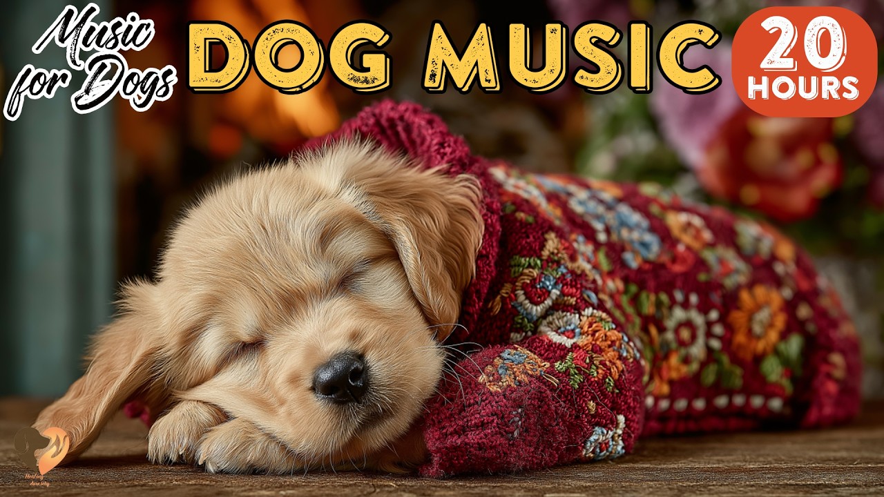 20 HOURS of Dog Calming Music🐶🎵Effective Stress Relief Music🐶💖Total Stability Music⭐Healingmate