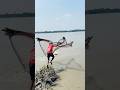 Sundarbans River: Giant Fish in Cast Net!"#amazing #fishing #villagelife #viral #foryou #fish