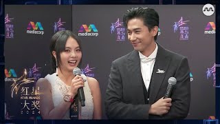 Desmond Tan and Chantelle win the My Pick! Favourite CP award? | Star Awards 2024 Backstage Live