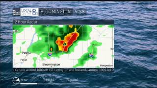 The Weather Channel - Local On The 8s Emulator Bloomington, IL 9:58AM CST December 28th, 2025.
