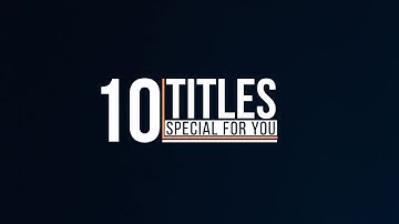 Modern Titles After Effects Templates