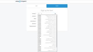 Inspection Cloud - Create User Account