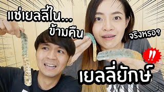 แช่เยลลี่ใน....ข้ามคืนตามtiktok ออกมาเป็นเยลลี่ยักษ์!! // ทำได้จริงหรอ?