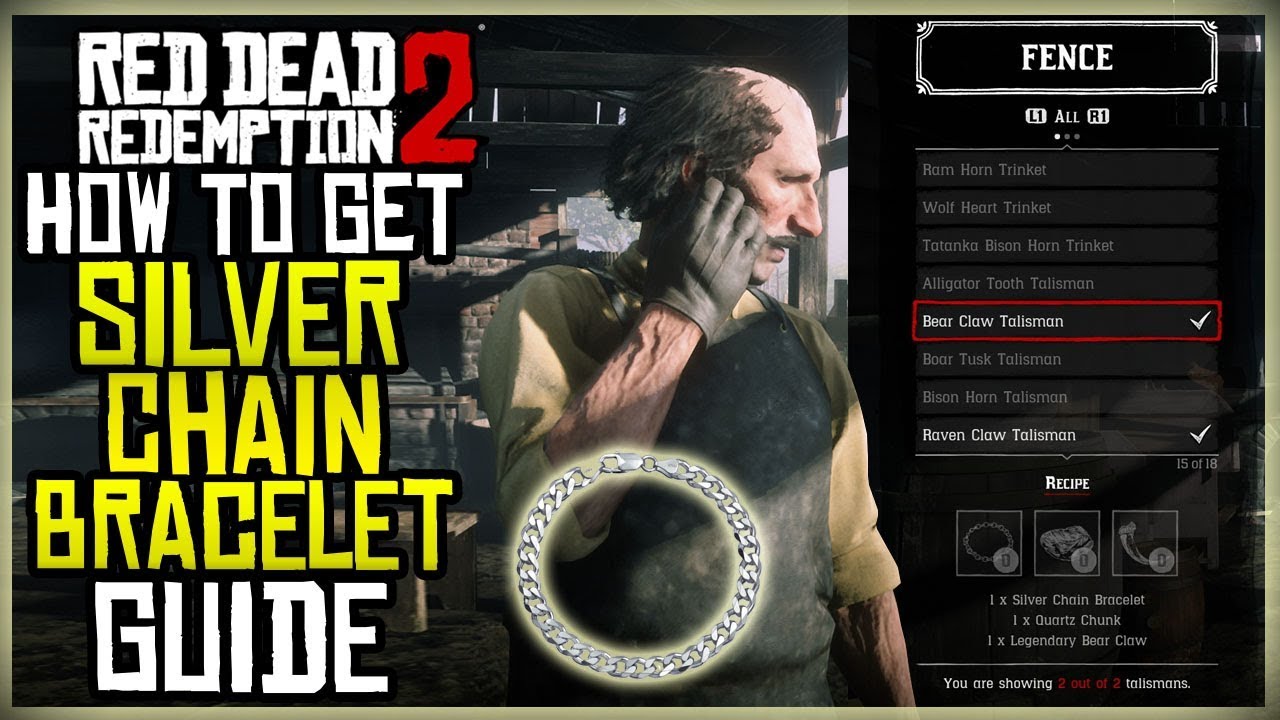 TO GET THE CHAIN BRACELET FOR THE BEAR TALISMAN - RED DEAD REDEMPTION 2 - YouTube