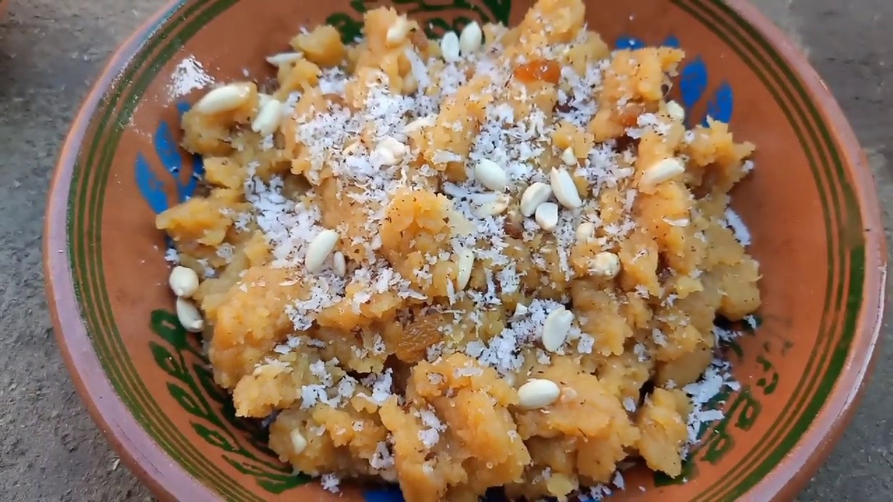Besan_ka_Halwa_Garandma's_style_village_style_Tourism and food secret - YouTube