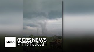 Severe weather moves out of western Pennsylvania, leaving path of destruction