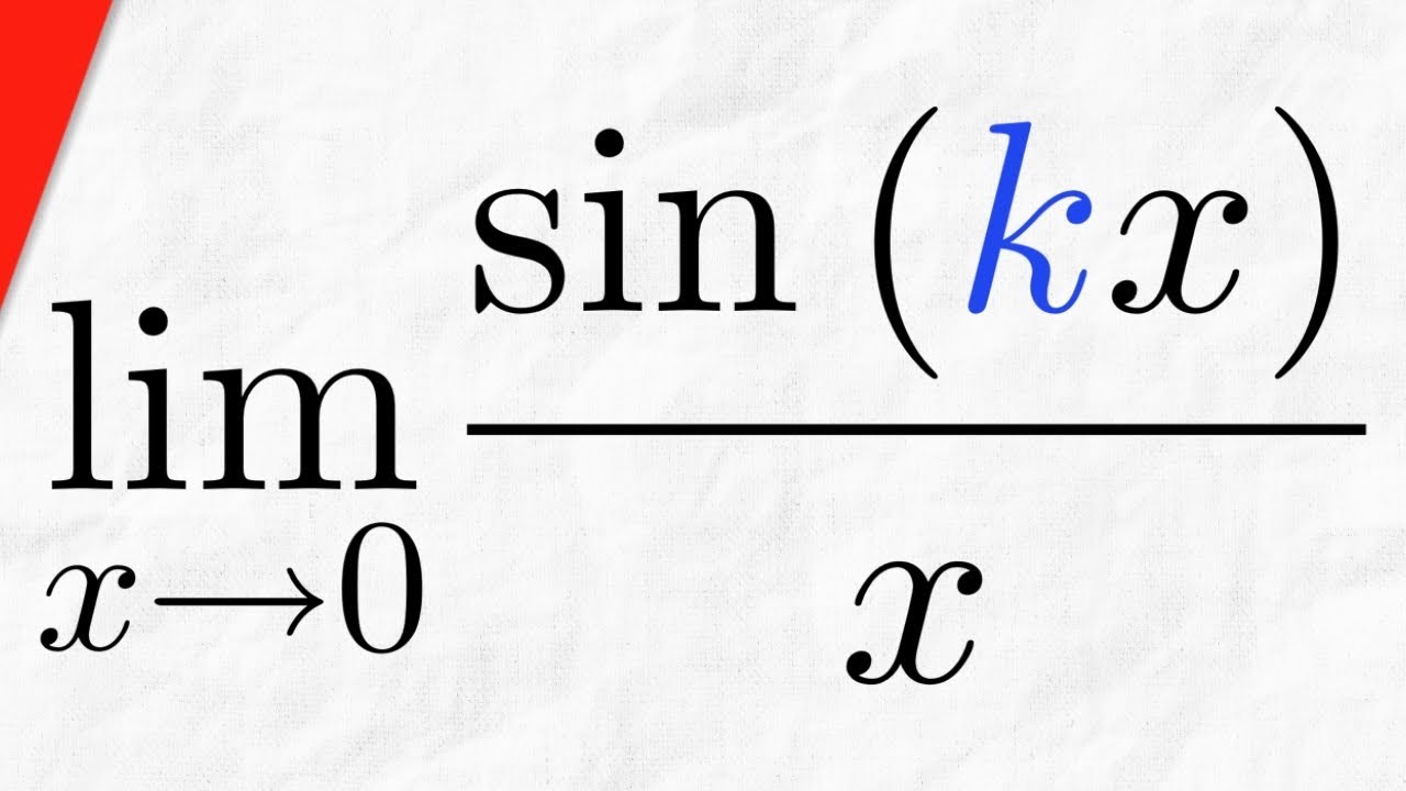 Limit Of Sin Kx X As X Approaches 0 Calculus 1 Exercises Youtube