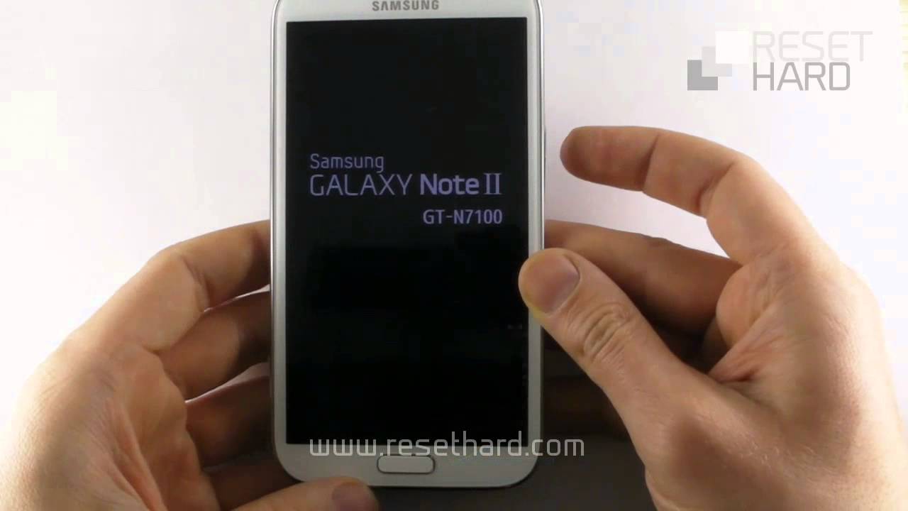 hard reset samsung How To Hard Reset Samsung  Galaxy Note 2 YouTube