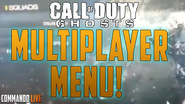 Call of Duty: Ghosts MP "SQUADS" Menu! - (Black Ops 2 Gameplay)